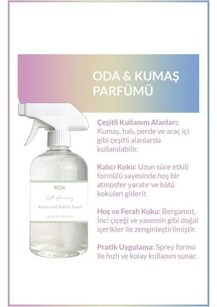 Soft Harmony Oda ve Kumaş Parfümü 500 ml fiyatları