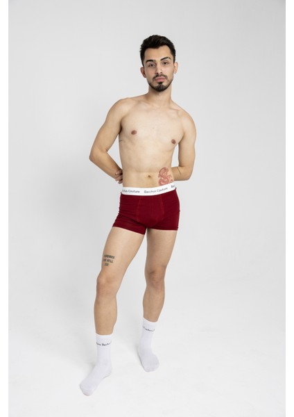 Bacchus Couture 3'lü Yumuşak ve Nefes Alabilir Pamuklu Erkek Boxer - Şık ve Rahat Iç Giyim Seti