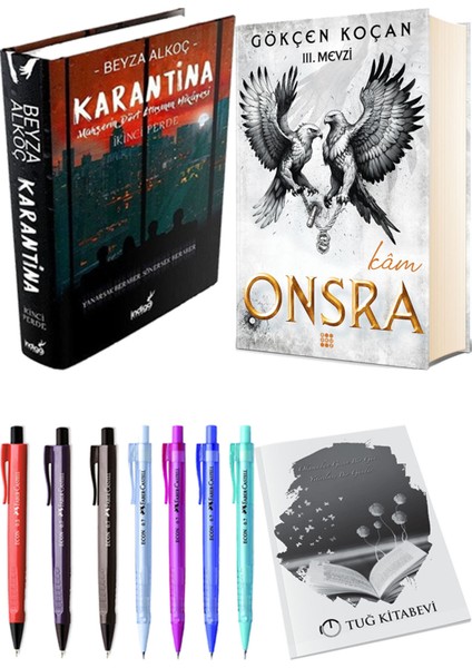 Onsra Kam Ciltli ve Karantina 2 Ciltli Beyza Alkoç 2'li Set + Hediyeli