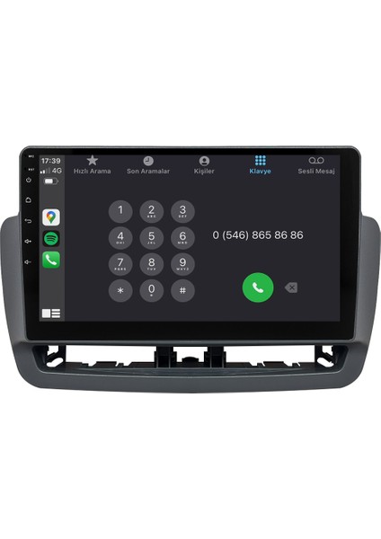Seat Ibiza (2012-2015) Android 14 Multimedya Carplay 9 Inch 4 GB Ram / 64 GB Hafıza CRV-4460XR