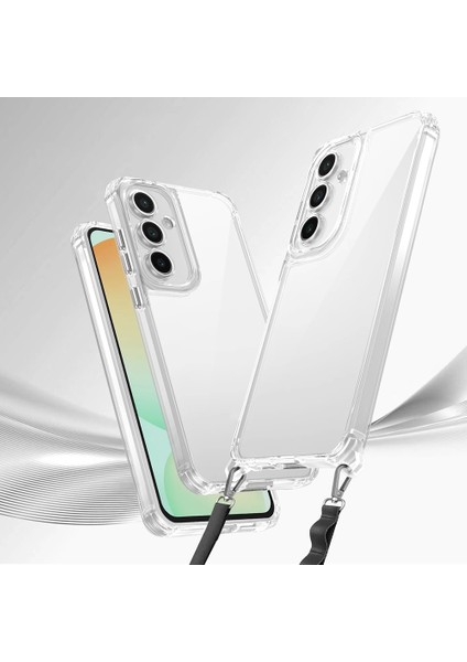 Galaxy A25 Kılıf Airbagli Takılabilir Askı Aparatlı Redclick Snap Silikon Kapak