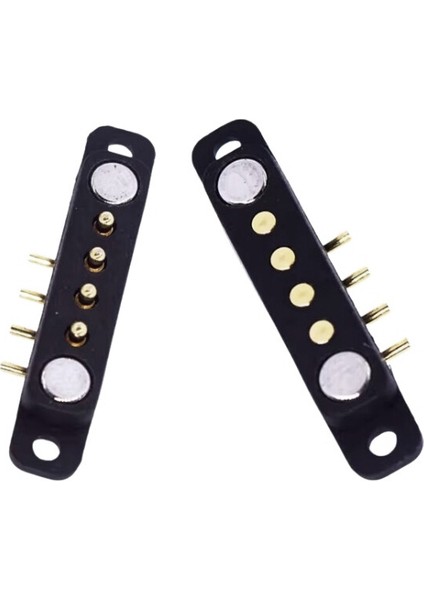 4-Pin 2.54MM 90C Pogo Pin Manyetik Konnektör Takımı - Kulaklı