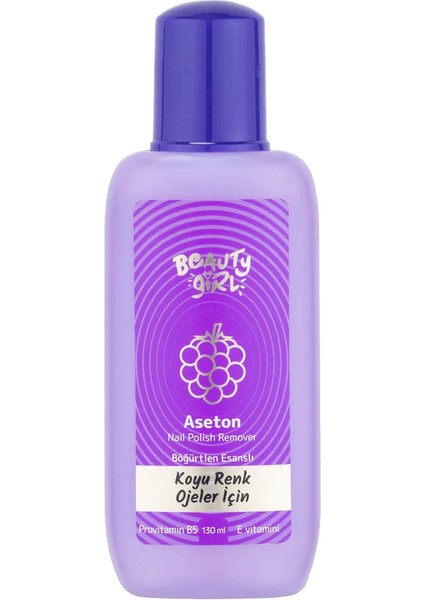 Beauty Girl Aseton Koyu Renkler Için - Böğürtlen 130 ml