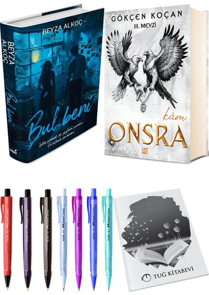 Onsra Kam Ciltli ve Kırık İnci Ciltli Ceren Melek 2'li Set + Hediyeli