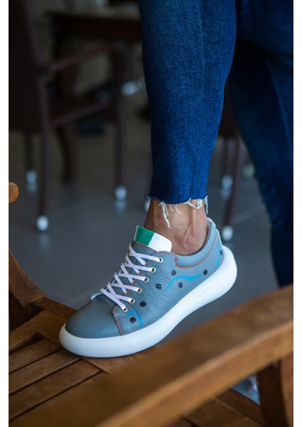 Shoes Deri Erkek Gri Sneaker fiyatları