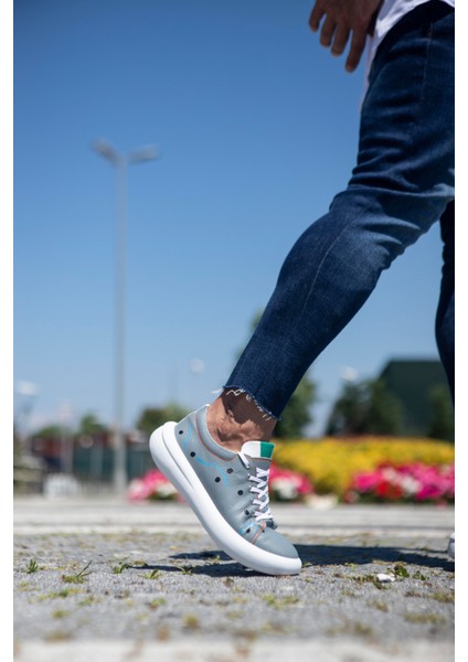 Shoes Deri Erkek Gri Sneaker fırsatları
