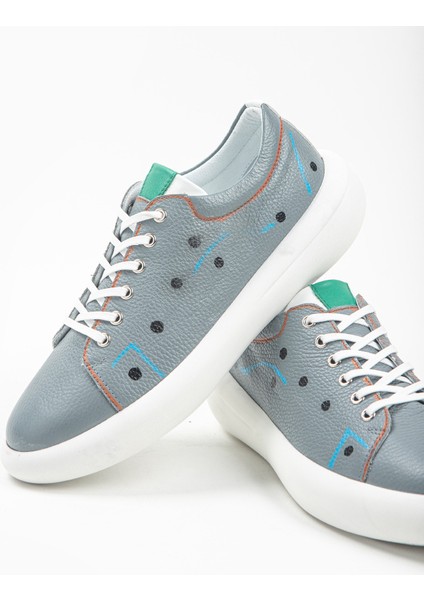Shoes Deri Erkek Gri Sneaker indirimleri