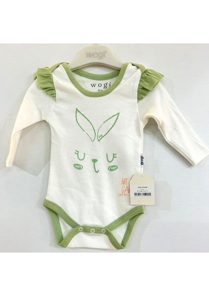 My Home Uzun Kollu Çıtçıtlı Body, Bebek Zıbın 3'lü Set (0-3-6 Ay)