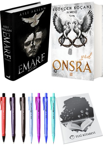 Onsra Yad Ciltli ve Emare Maske Ciltli Aslı Arslan 2'li Set + Hediyeli