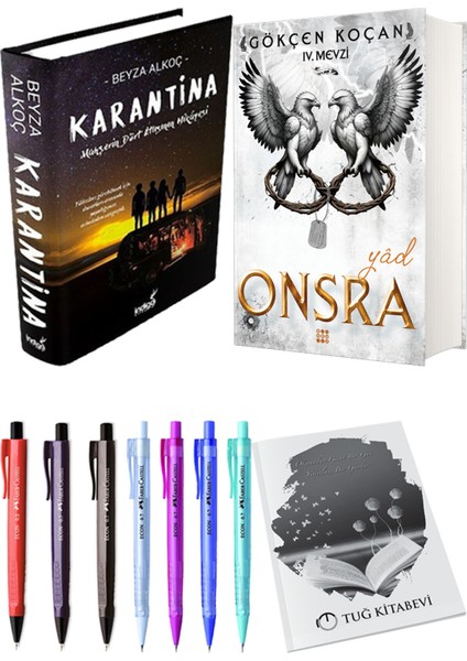 Onsra Yad Ciltli ve Karantina 1 Ciltli Beyza Alkoç 2li Set