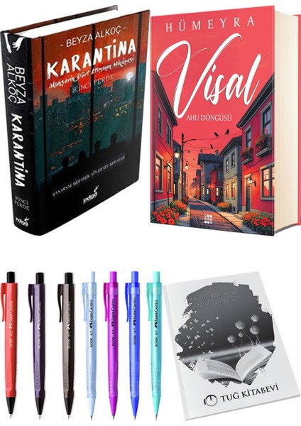 Visal Ahu Döngüsü Ciltli ve Karantina 2 Ciltli Beyza Alkoç 2li Set