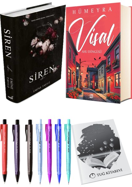 Visal Ahu Döngüsü Ciltli ve Siren Iki Ciltli Emine Tavuz 2li Set