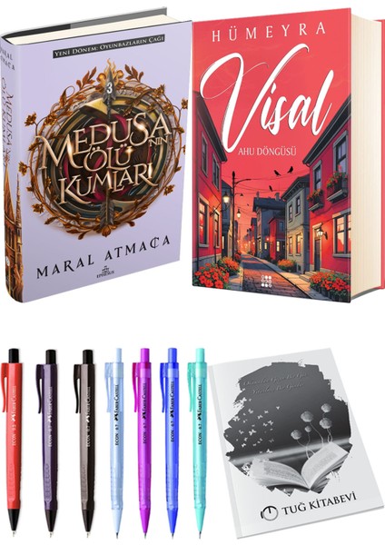 Visal Ahu Döngüsü Ciltli ve Medusanın Ölü Kumları 3 Ciltli Maral Atmaca 2li Set
