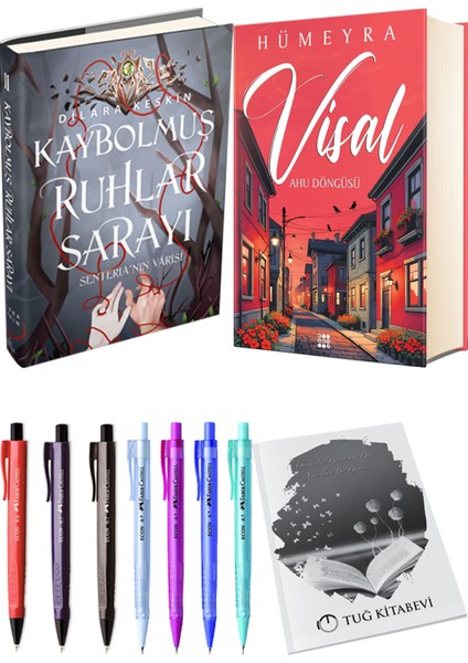 Visal Ahu Döngüsü Ciltli ve Kaybolmuş Ruhlar Sarayı 2 Ciltli Dilara Keskin 2li Set