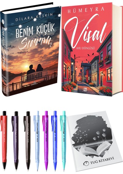 Visal Ahu Döngüsü Ciltli ve Ephesus Benim Küçük Sırrım 2 Ciltli Dilara Keskin 2li Set