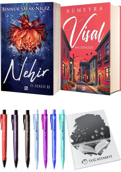Visal Ahu Döngüsü Ciltli ve Is Serisi 2 Nehir Ciltli Binnur Şafak Nigiz 2li Set