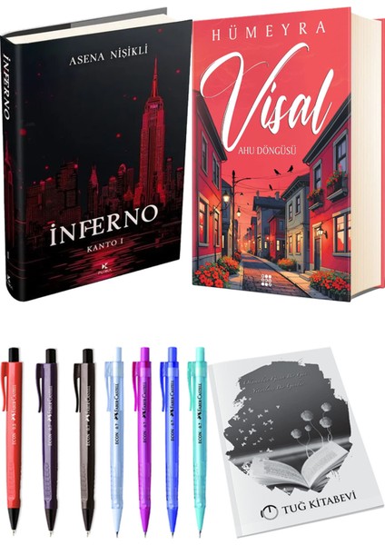 Visal Ahu Döngüsü Ciltli ve Inferno Kanto I Ciltli Asena Nişikli 2li Set