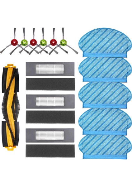 Yedek Parçalar Ana Fırça Yan Fırça Hepa Filtre Ecovacs 920 950 Robot Süpürge Aksesuarları Için Uyumlu (Yurt Dışından)