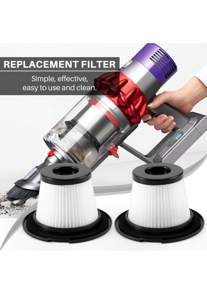 Dibea T6 C17 T1 SC4588 600W 2'si 1 Arada Dik Çubuk ve El Vakumu Için 2pc Filtre (Yurt Dışından)