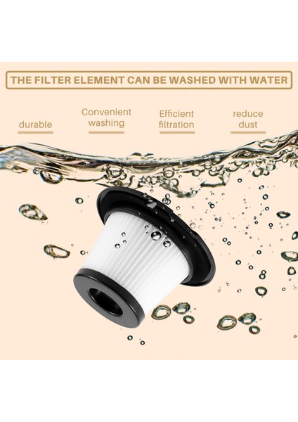 Dibea T6 C17 T1 SC4588 600W 2'si 1 Arada Dik Çubuk ve El Vakumu Için 2pc Filtre (Yurt Dışından)
