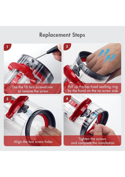 Toz Kutusu Üst Sabit Sızdırmazlık Halkası Dyson V11/V15/SV14/SV15/SV22 Elektrikli Süpürgeler Yedek Parçalar Sızdırmazlık Halkası (Yurt Dışından) indirimleri