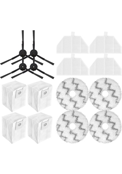 Xiaomi Roidmi Eva Kendi Kendini Temizleyen Boşaltma Robotu Vakum SDJ06RM Yedek Yedek Parça Hepa Filtre Yan Fırça Paspas (Yurt Dışından)