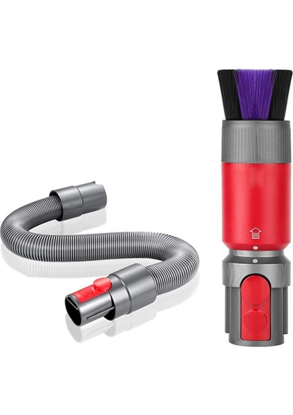 Dyson V7 V8 V10 V11 V15 Için Vakum Fırçası Aparatı, Uzatma Hortumlu Yumuşak Fırça Temizleme Aleti (Yurt Dışından)