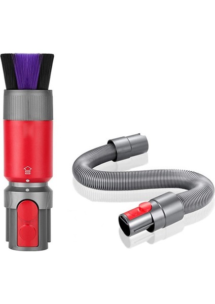 Dyson V7 V8 V10 V11 V15 Için Vakum Fırçası Aparatı, Uzatma Hortumlu Yumuşak Fırça Temizleme Aleti (Yurt Dışından)