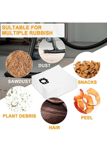 12 Paket Polar Filtre Torbaları Karcher Elektrikli Süpürge Için Yedek Wd4 Wd5 Wd6 Mv4 Mv5 Mv6, Toz Koruma Filtre Torbaları (Yurt Dışından)