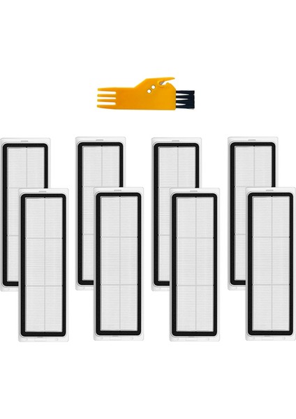 8 Adet Hepa Filtre Değiştirme W10 Süpürme Paspas Robotlu Süpürge Parçaları Filtresi Kuş Fırçası Ile,запасные Части Пылесоса (Yurt Dışından)