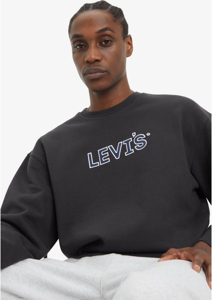 Levı’s Relaxd Graphıc Crew Ssnl Siyah Erkek Sweatshirt