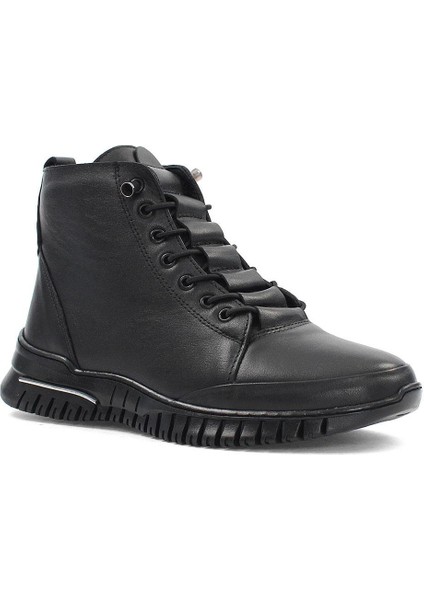 Kadın Siyah Fermuarlı Deri Bot modelleri