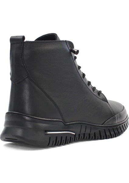 Kadın Siyah Fermuarlı Deri Bot indirimleri