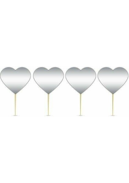 Gümüş Kalp Kürdan 10'lu