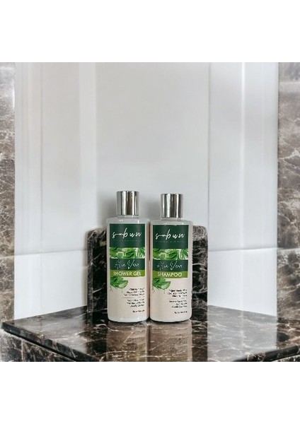 Aloe Vera Şampuan + Duş Jeli Ikili Set Besleyici ve Nemlendirici Etki