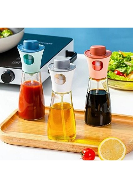 Huni Hediyeli 220 ml Çok Amaçlı Spreyli Cam Şişe Yağdanlık Sosluk Sirke Şişesi Cam Şişe fiyatları