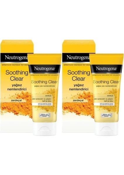 Soothing Clear Yağsız Nemlendirici 2'li Set 75 ml