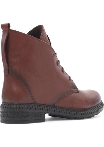 Kadın Taba Fermuarlı Tokalı Deri Bot indirimleri