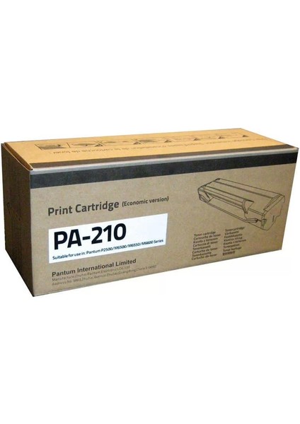 Pantum Populermarketim - Toner - Pantum PA-210 (2500/650076550/SIYAH Toner)