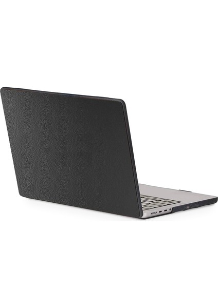 Novstrap Apple Macbook Pro 16 Inç M4/pro/max A3186 A3403 ile Uyumlu Kılıf Deri Desenli Rubber Kapak