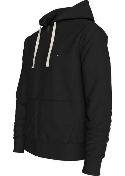 Erkek Essentıal Terry Zıp Through Sweatshirt - Siyah modelleri