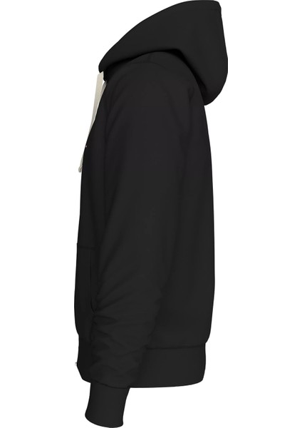 Erkek Essentıal Terry Zıp Through Sweatshirt - Siyah fırsatları