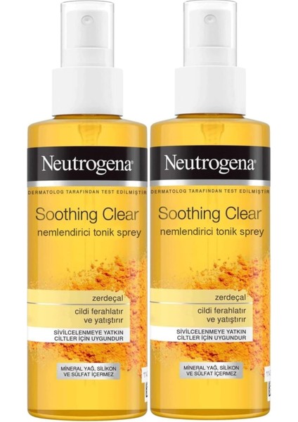 Soothing Clear Yüz Bakım Nemlendirici Tonik Spreyi 125 ml x 2 adet