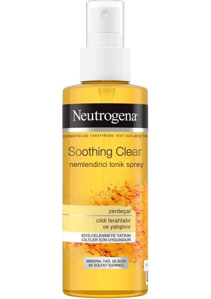 Soothing Clear Yüz Bakım Nemlendirici Tonik Spreyi 125 ml x 2 adet