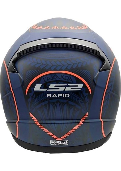 Rapıd 2 Takaroa Mat Mavi-Turuncu Kask fiyatları