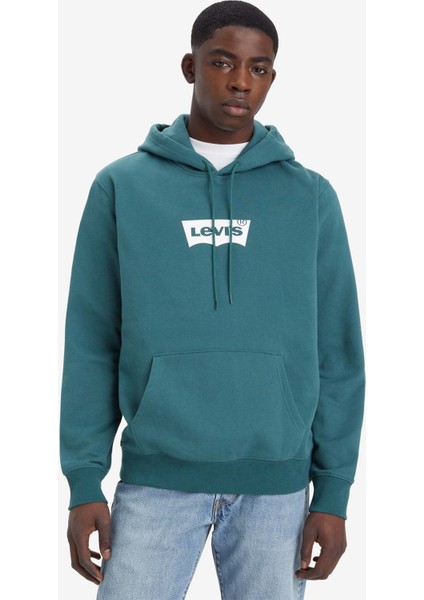 Levı’s Lse T2 Std Graphıc Hood S Yeşil Erkek Sweatshirt