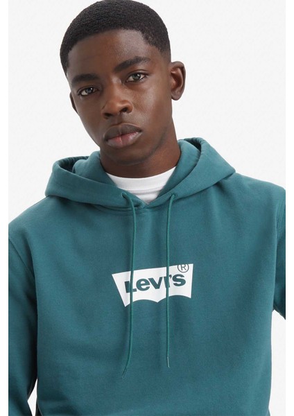 Levı’s Lse T2 Std Graphıc Hood S Yeşil Erkek Sweatshirt