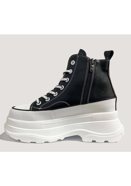 Guja 24K345-4 Kadın Deri Yüksek Taban Fashion Spor Bot