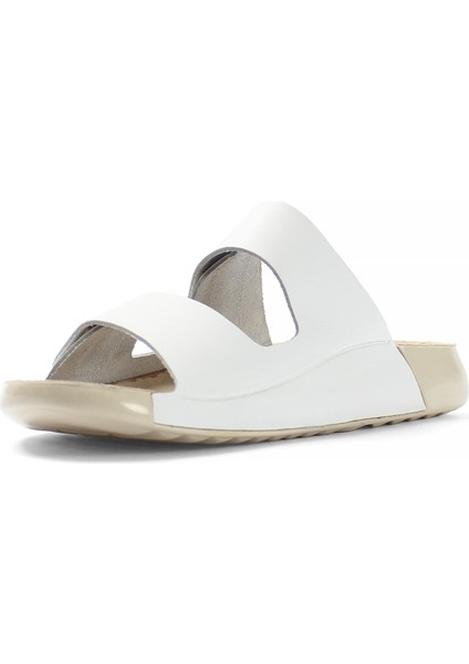 Kadın Beyaz Çift Bantlı Önü Cırt Cırtlı Deri Terlik fırsatları