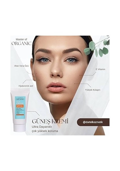 Master Of Organıc Collagen Güneş Kremi Spf 50+Pa+++ indirimleri